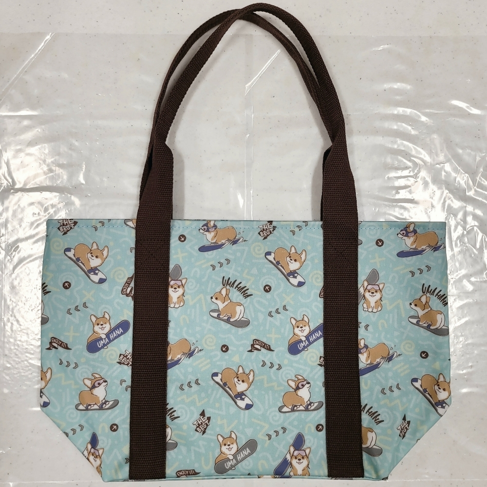 Waterproof Corgi Dumpling Tote Shoulder Bag Purse - Picture 8 of 12